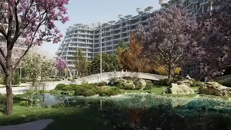 خرید در بهشت دوبی با الهام از سکورا ژاپن