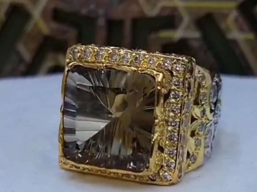 انگشتر جواهر لوکس نگین‌دار