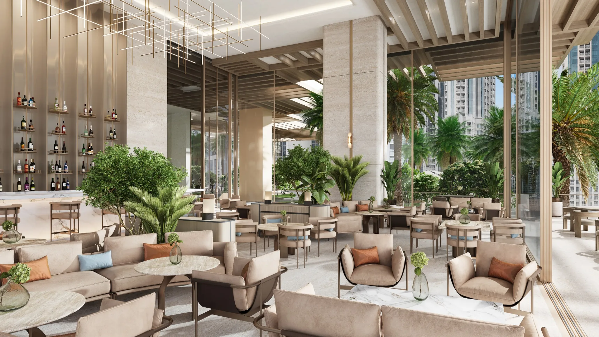 ۱۶۰متر ۳خواب ویو برج خلیفه 