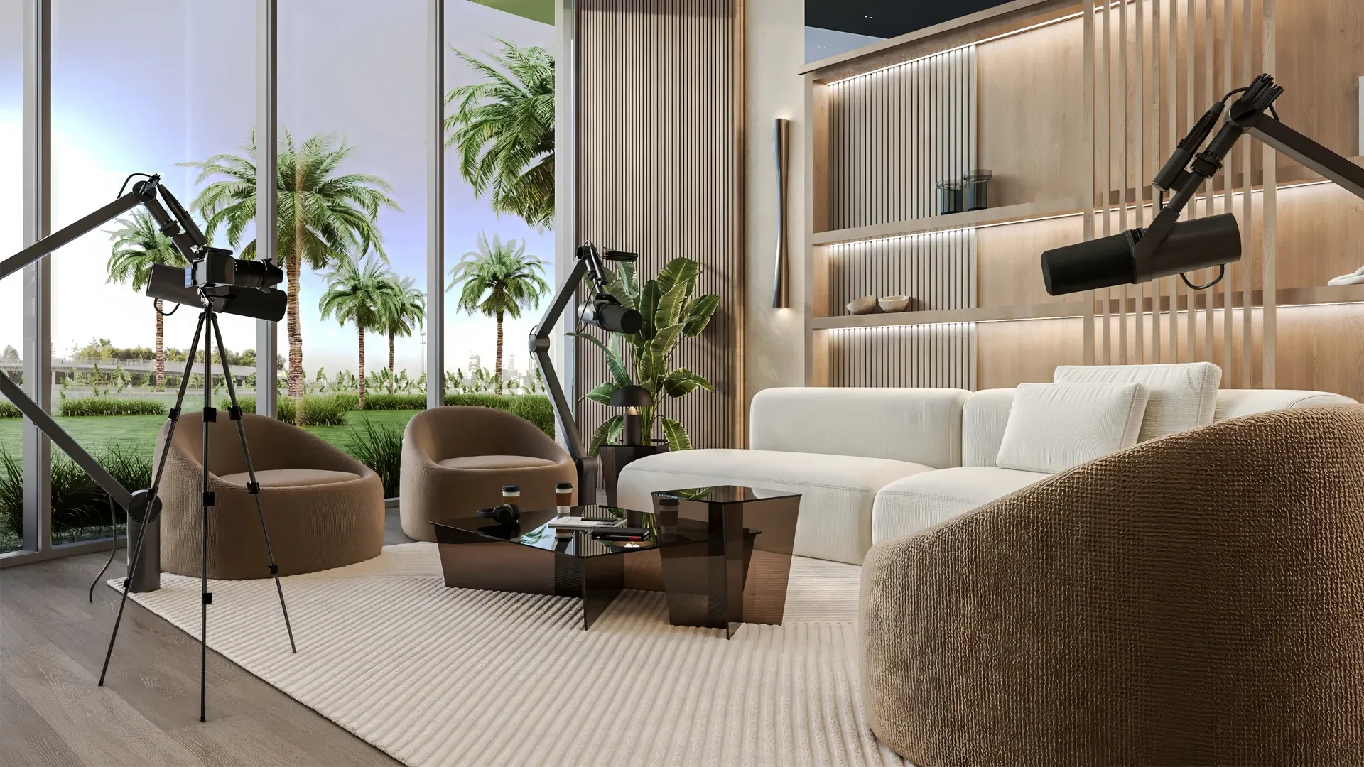 واحد ۱ خواب + Study در مجتمع سبز و آرام دبی