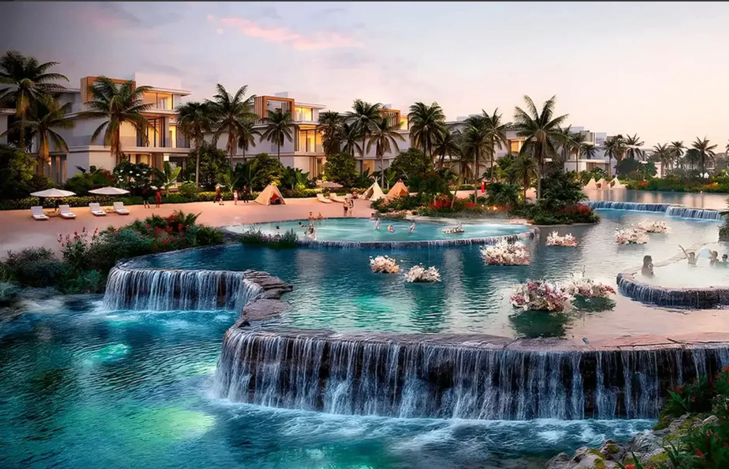 تاون‌هاوس ۴خوابه DAMAC Islands با لاگون طبیعی