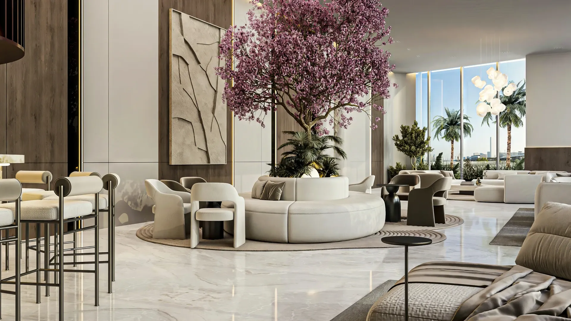 واحد ۱ خواب + Study در مجتمع سبز و آرام دبی