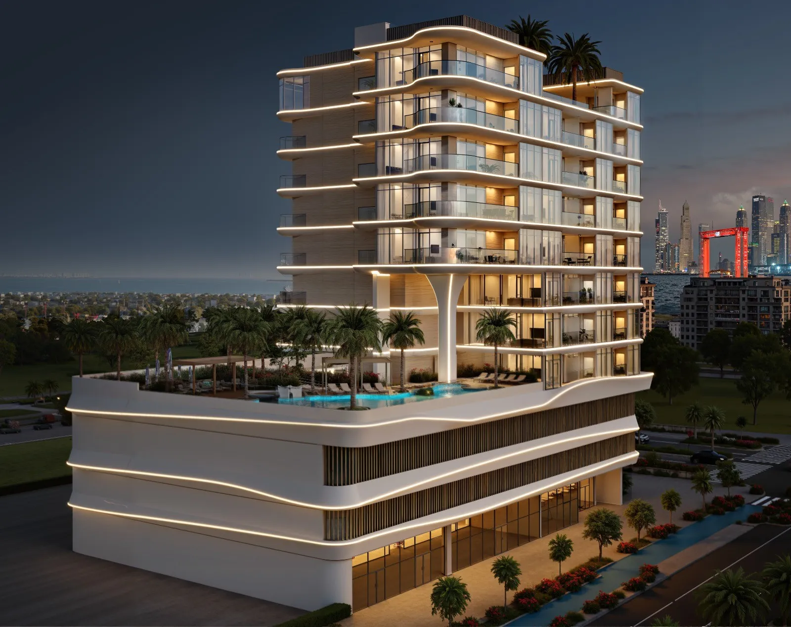 واحد 1 خواب +مطالعه مجتمع سبز و آرام دبی