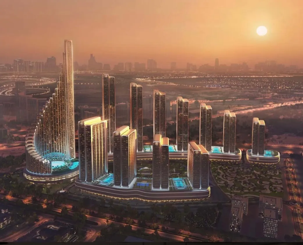 ۱ خوابه لاکچری در شهر مرسدس بنز در دوبی