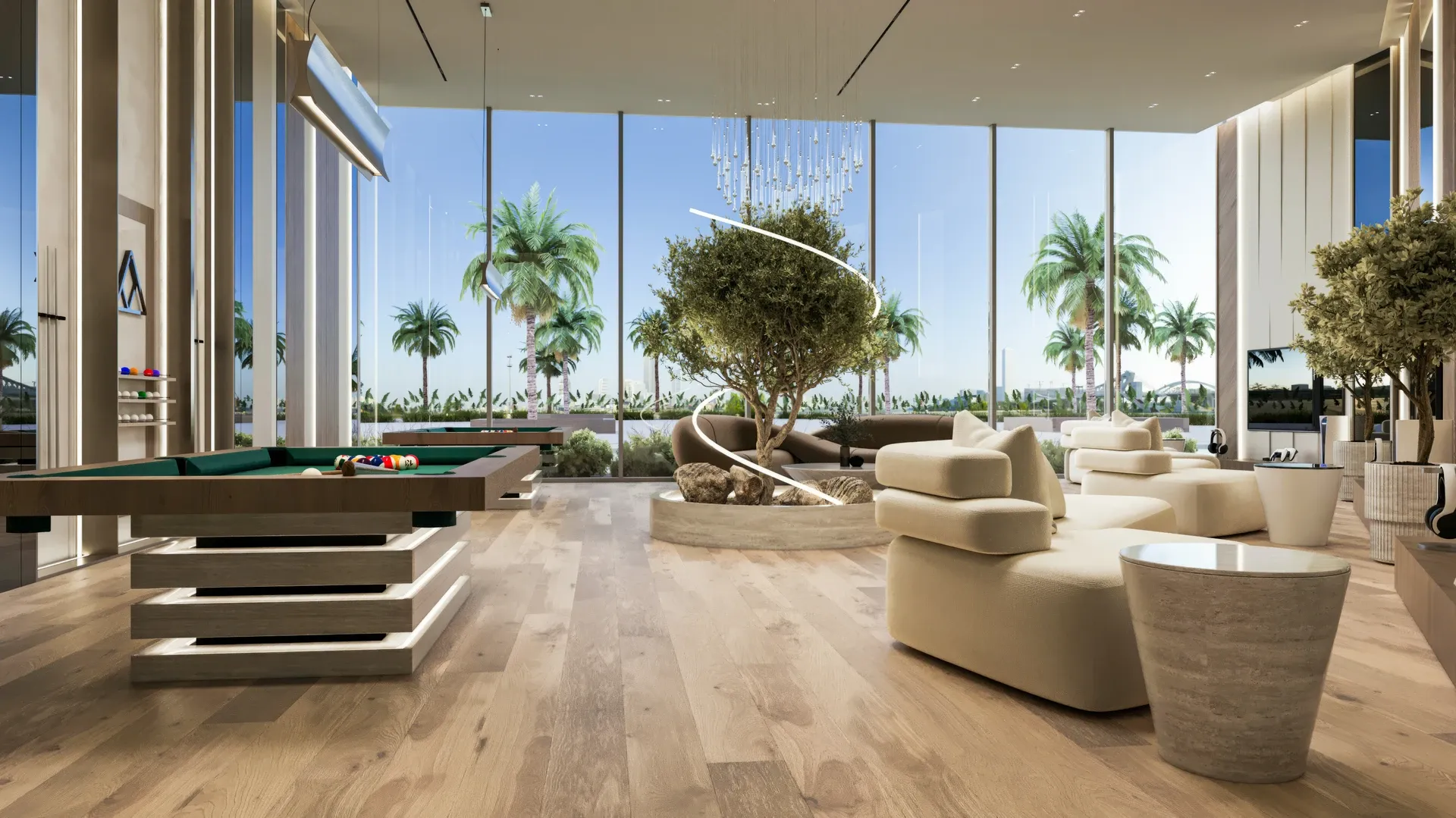 واحد ۱ خواب + Study در مجتمع سبز و آرام دبی