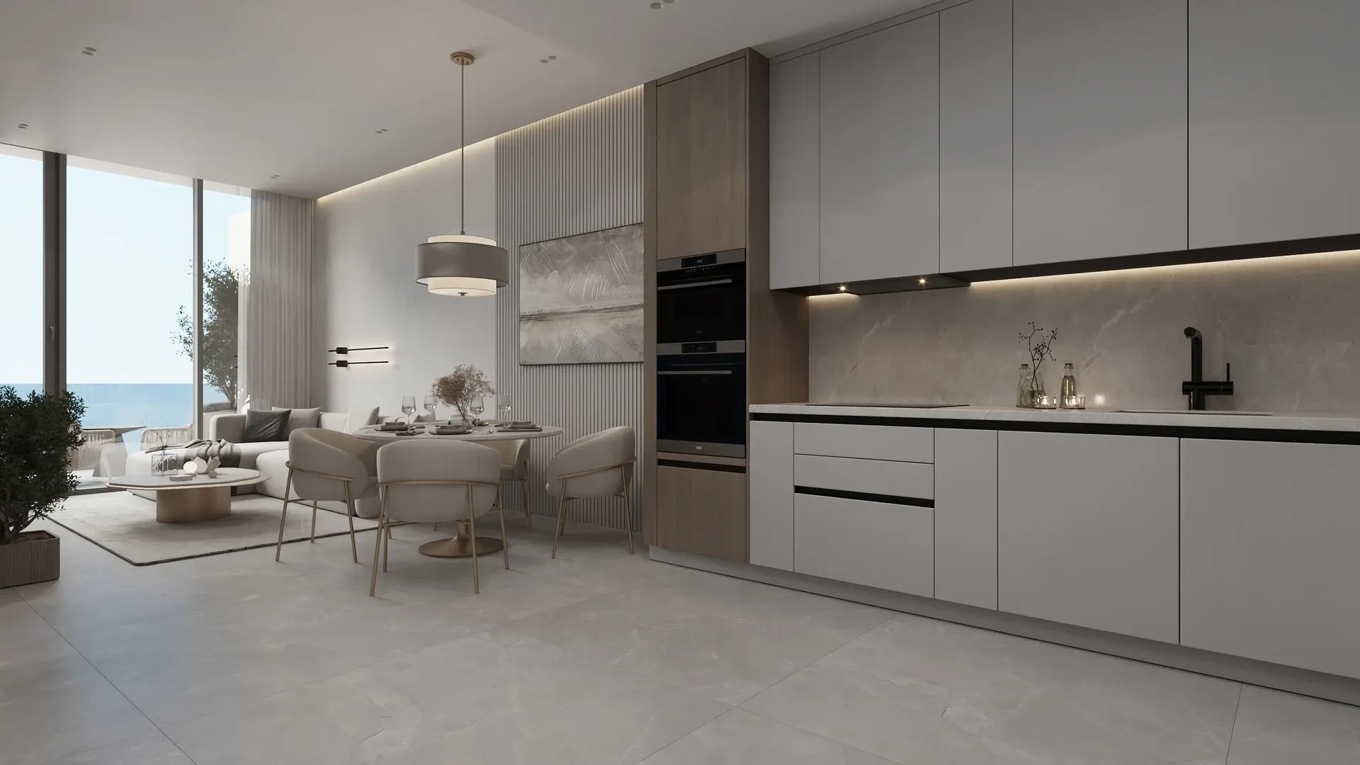 واحد ۱ خواب + Study در مجتمع سبز و آرام دبی